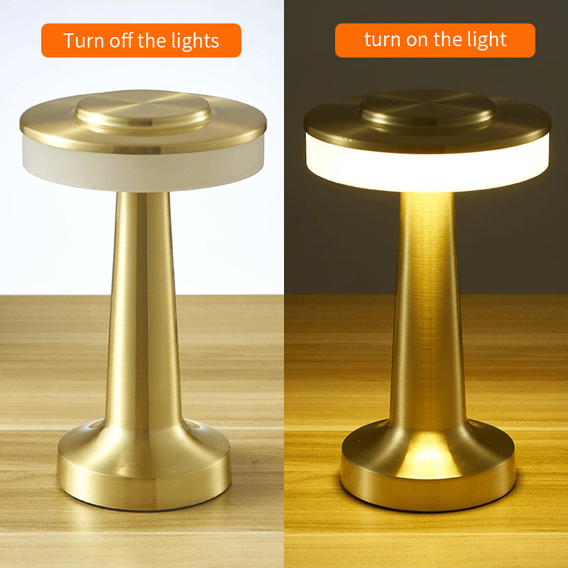 Cordless Touch Table Lamp – Modern Mushroom Design