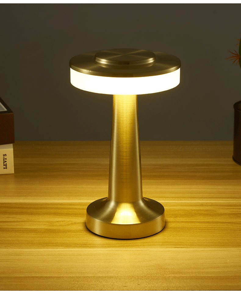 Cordless Touch Table Lamp – Modern Mushroom Design