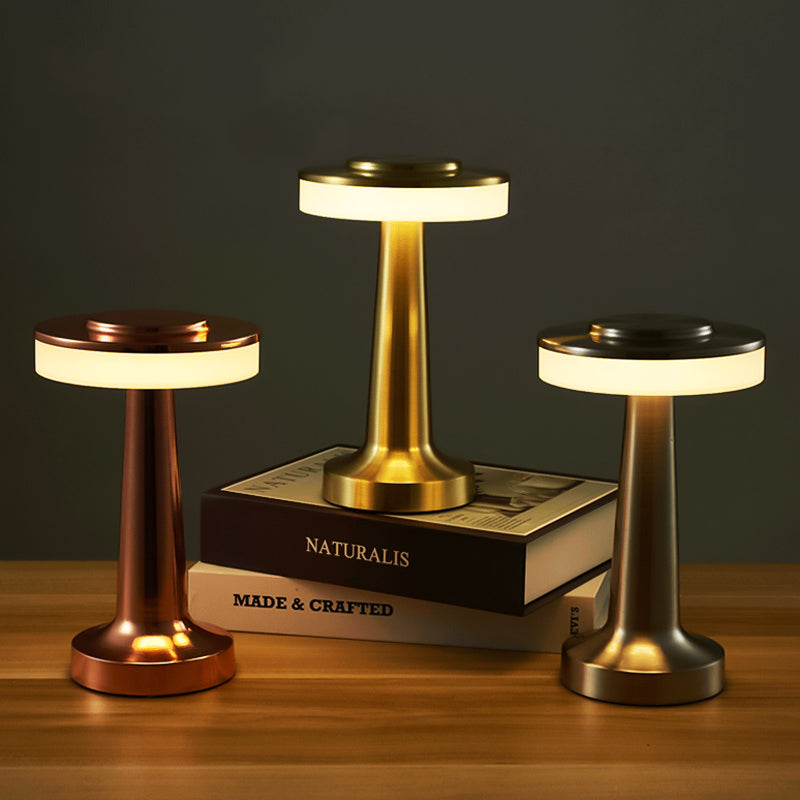 Cordless Touch Table Lamp – Modern Mushroom Design
